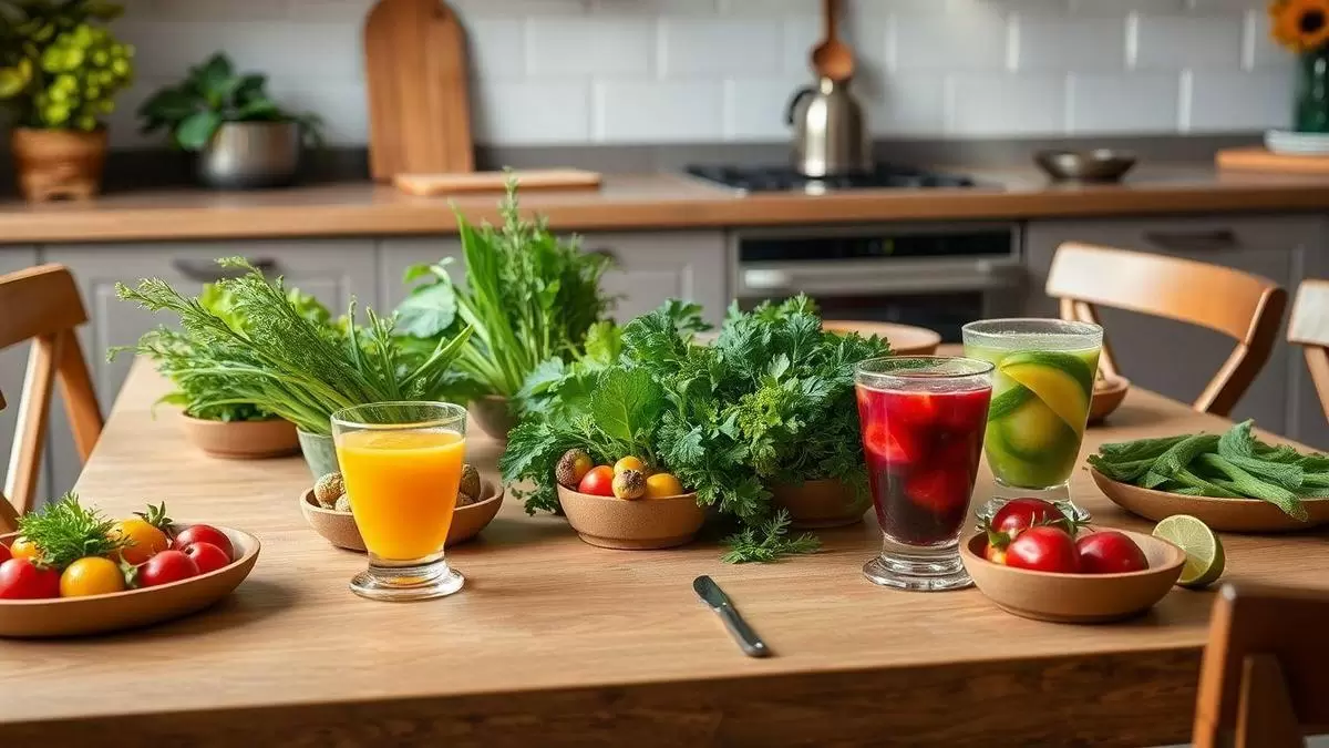 SUCO DETOX O PODER DAS ERVAS CASEIRAS EM NUTIENTES E SABOR PARA SUCOS DETOX